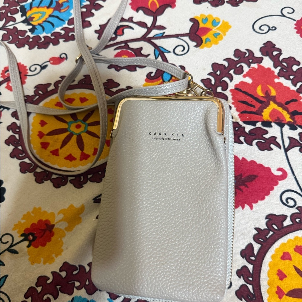 CARR KEN cream  Leather Crossbody Bag